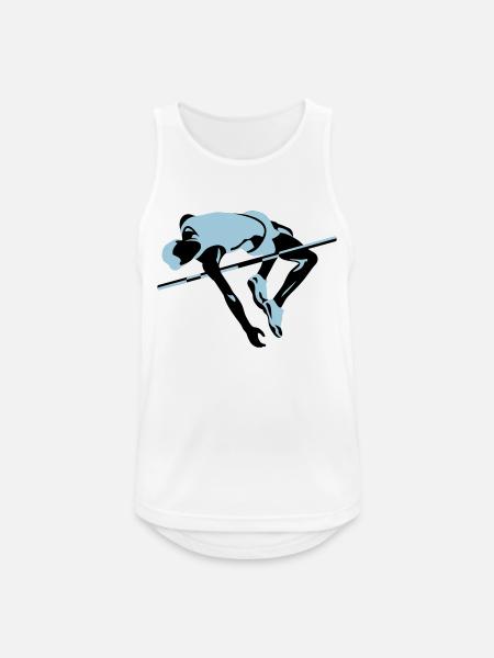 masterfitness_hochspringer - Men's Breathable Tank Top - white