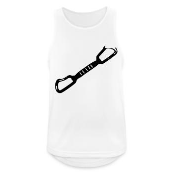 express loop - Men's Breathable Tank Top - white - Front - Nick (188cm)