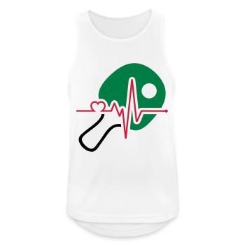 ping pong - Débardeur respirant Homme - blanc - Devant - Nick (188cm)