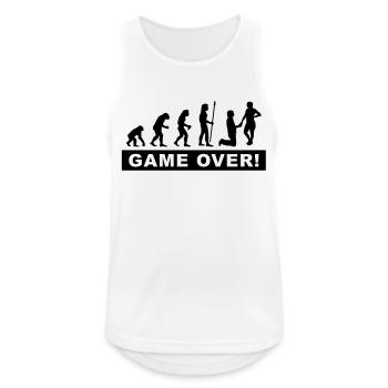 Bachelor-Junge - Männer Tank Top atmungsaktiv - Weiß - Vorne - Nick (188cm)