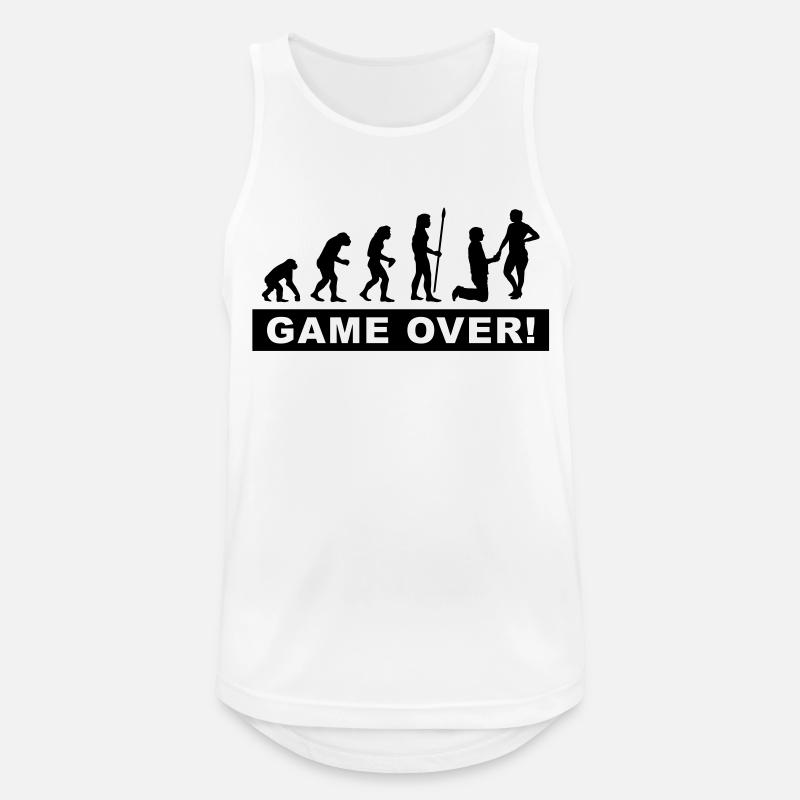 Bachelor-Junge - Männer Tank Top atmungsaktiv - Weiß