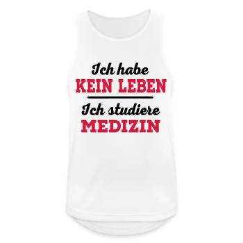 Medizin - Männer Tank Top atmungsaktiv - Weiß - Vorne - Nick (188cm)