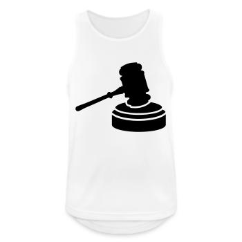 Richter - Männer Tank Top atmungsaktiv - Weiß - Vorne - Nick (188cm)