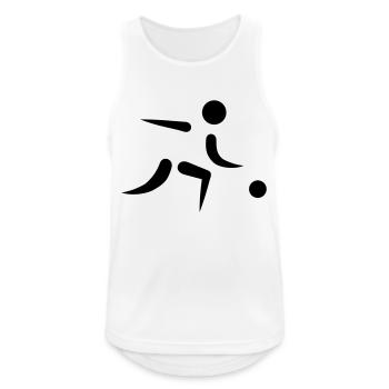 Bowling - Men's Breathable Tank Top - white - Front - Nick (188cm)