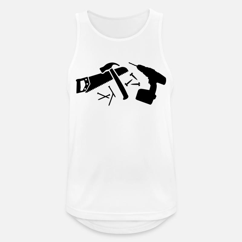 Tools - Men's Breathable Tank Top - white