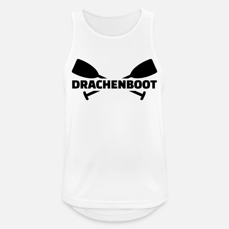 Drachenboot - Männer Tank Top atmungsaktiv - Weiß