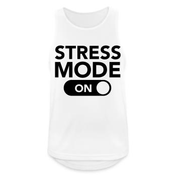 Stress Mode (On) - Débardeur respirant Homme - blanc - Devant - Nick (188cm)