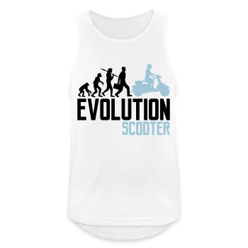 moteur évolution scooter électrique clipart elek - Débardeur respirant Homme - blanc - Devant - Nick (188cm)