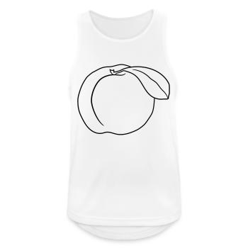 pfirsich lecker frucht - Männer Tank Top atmungsaktiv - Weiß - Vorne - Nick (188cm)