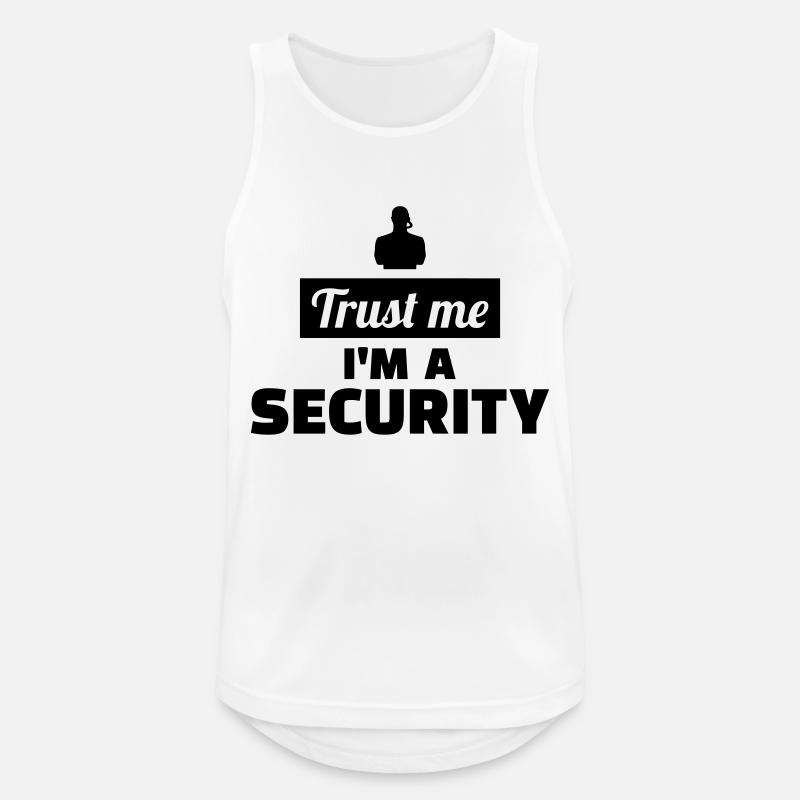 Security - Men's Breathable Tank Top - white