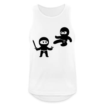 Ninjas - Débardeur respirant Homme - blanc - Devant - Nick (188cm)