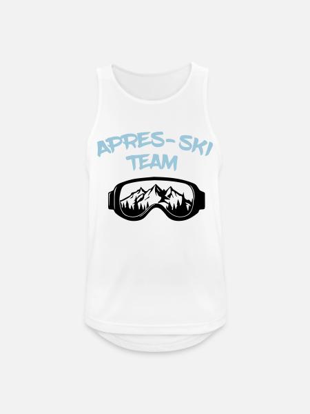 Apres Ski Team - Männer Tank Top atmungsaktiv - Weiß