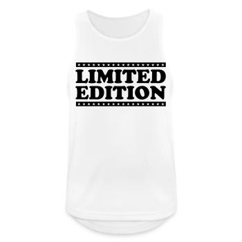 Limited Edition - Männer Tank Top atmungsaktiv - Weiß - Vorne - Nick (188cm)