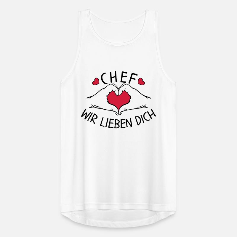 Chef wir liebe Dich Männer Tank Top atmungsaktiv