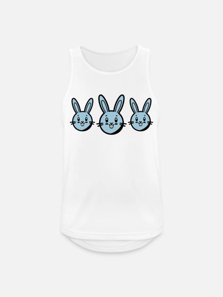 Bunny Easter Symbol - Men's Breathable Tank Top - white