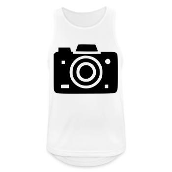 Camera - Men's Breathable Tank Top - white - Front - Nick (188cm)