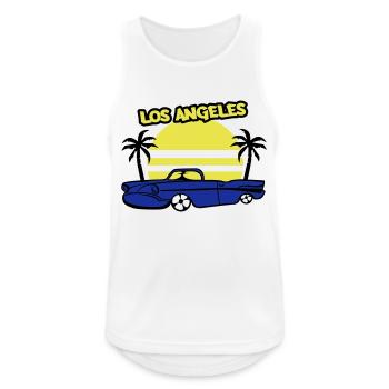 Los Angeles Lowrider - Men's Breathable Tank Top - white - Front - Nick (188cm)