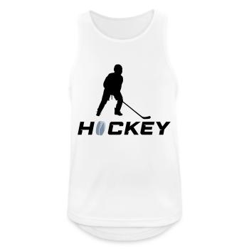 hockey - Männer Tank Top atmungsaktiv - Weiß - Vorne - Nick (188cm)
