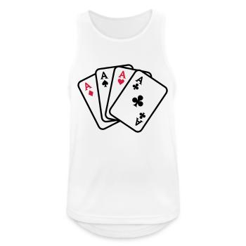 Poker - Débardeur respirant Homme - blanc - Devant - Nick (188cm)