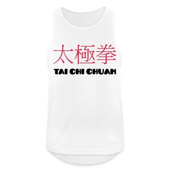 Tai chi chuan - Männer Tank Top atmungsaktiv - Weiß - Vorne - Nick (188cm)