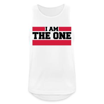 i_am_the_one - Men's Breathable Tank Top - white - Front - Nick (188cm)