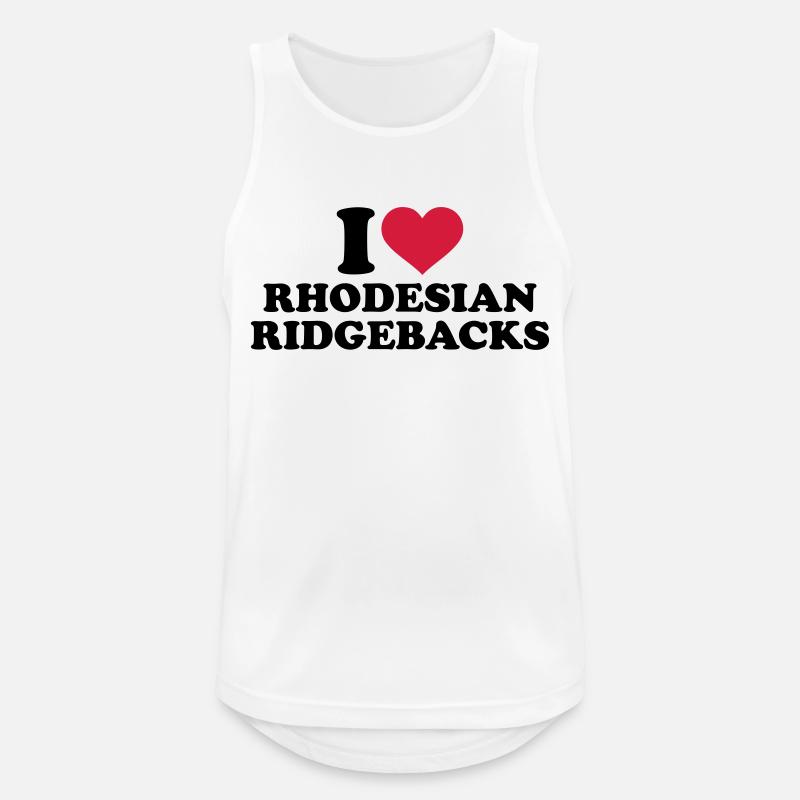 Rhodesian Ridgeback - Männer Tank Top atmungsaktiv - Weiß
