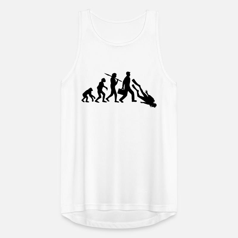 evolution diver sport fun development funny v Men's Breathable Tank Top