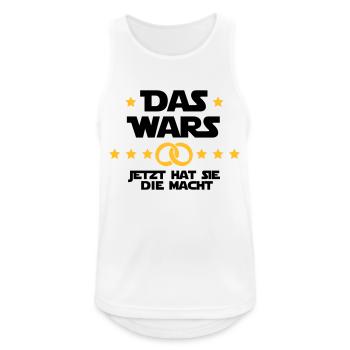 Das wars 2 - Männer Tank Top atmungsaktiv - Weiß - Vorne - Nick (188cm)