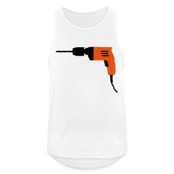 outils - Débardeur respirant Homme - blanc - Devant - Nick (188cm)
