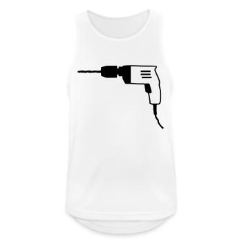 outils - Débardeur respirant Homme - blanc - Devant - Nick (188cm)