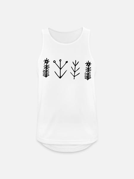 Pflanzen - Männer Tank Top atmungsaktiv - Weiß