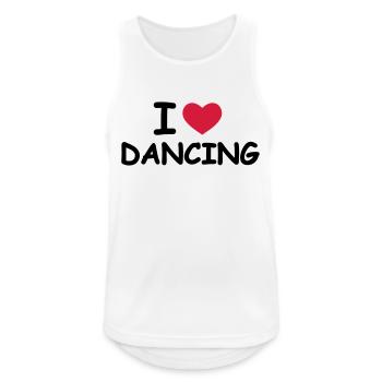 I Love Dancing - Débardeur respirant Homme - blanc - Devant - Nick (188cm)