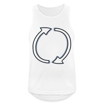 Pfeile - Männer Tank Top atmungsaktiv - Weiß - Vorne - Nick (188cm)