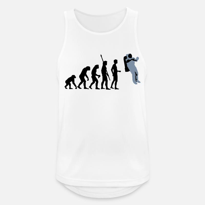 evolution_astronaut_2c - Men's Breathable Tank Top - white