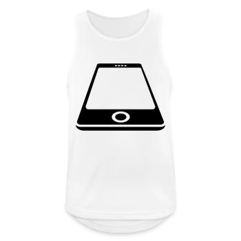 Smartphone White - Männer Tank Top atmungsaktiv - Weiß - Vorne - Nick (188cm)