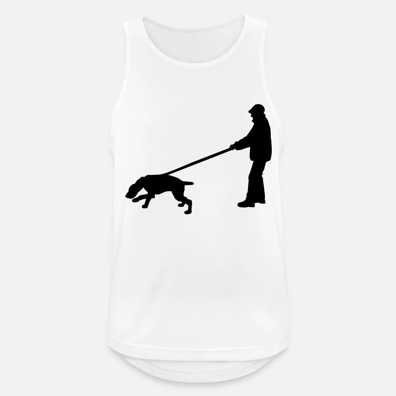 mantrailer_2_cb - Männer Tank Top atmungsaktiv - Weiß