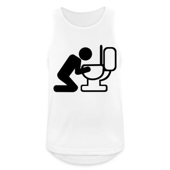 Alcool - Débardeur respirant Homme - blanc - Devant - Nick (188cm)