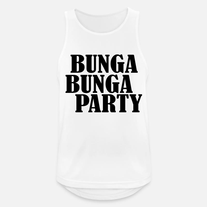 bunga bunga bachelor party - Men's Breathable Tank Top - white