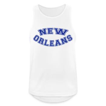 Design New Orleans tee shirts - Débardeur respirant Homme - blanc - Devant - Nick (188cm)
