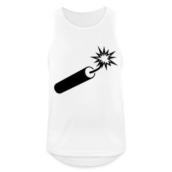 dynamit___f1 - Männer Tank Top atmungsaktiv - Weiß - Vorne - Nick (188cm)