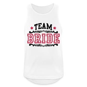 team bride - Men's Breathable Tank Top - white - Front - Nick (188cm)