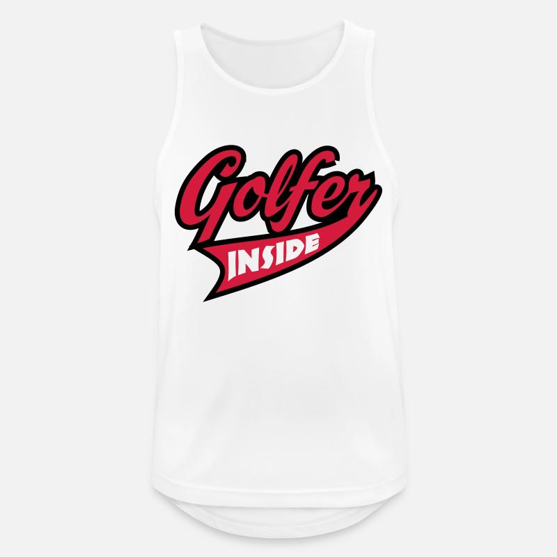 golf - Männer Tank Top atmungsaktiv - Weiß