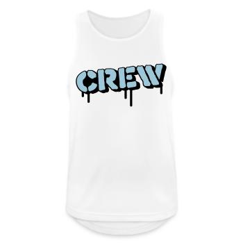crew - Männer Tank Top atmungsaktiv - Weiß - Vorne - Nick (188cm)