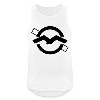 Segelflugzeug Flugplatz Logo ICAO - Männer Tank Top atmungsaktiv - Weiß - Vorne - Nick (188cm)
