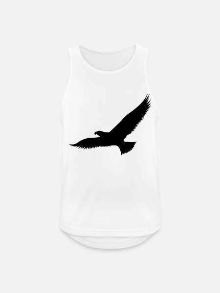 adler1 - Männer Tank Top atmungsaktiv - Weiß