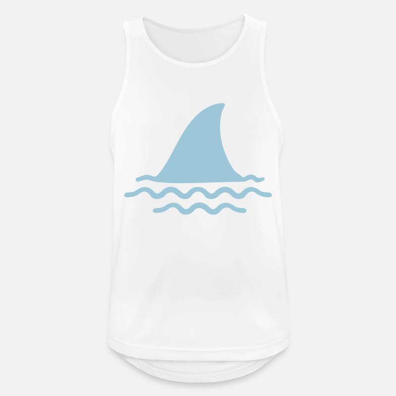 Requin - Débardeur respirant Homme - blanc