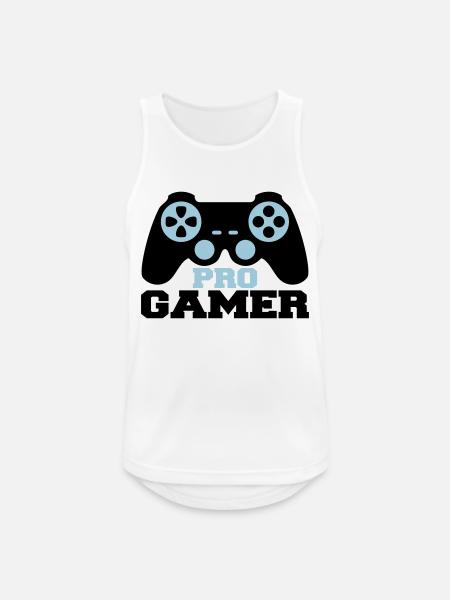 Pro Gamer Logo - Men's Breathable Tank Top - white