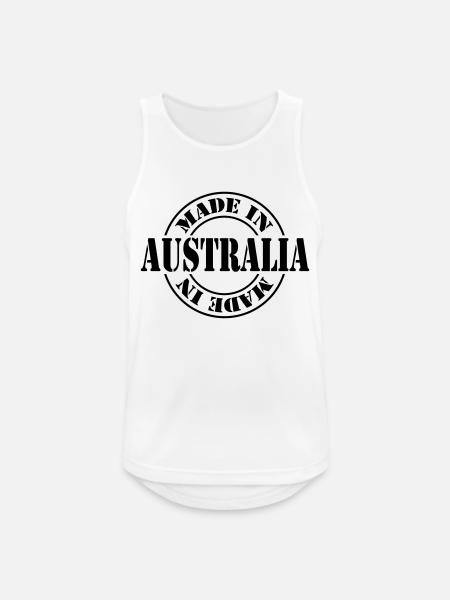 made in australia m1k2 - Men's Breathable Tank Top - white
