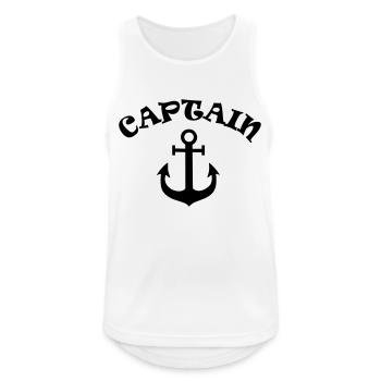 captain - Men's Breathable Tank Top - white - Front - Nick (188cm)