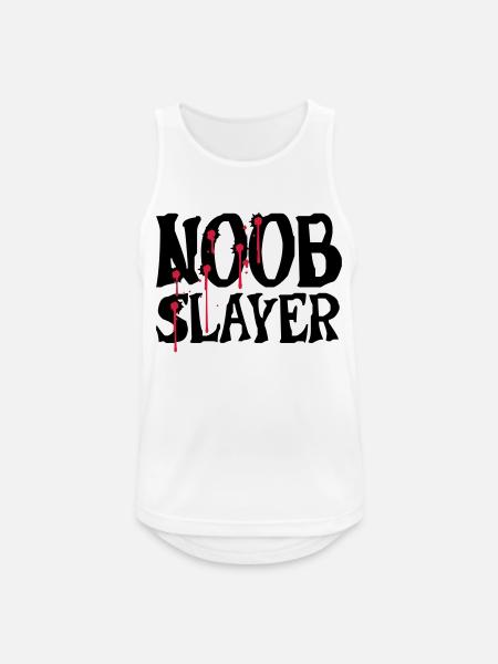 Noob Slayer Shooter - Männer Tank Top atmungsaktiv - Weiß
